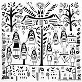 Amate Bark Painting Coloring Pages  Free & Printable sketch template