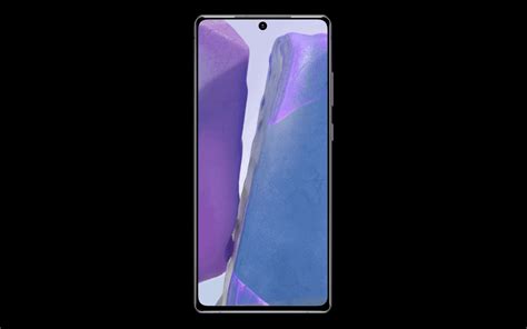 Samsung Galaxy Note 20 : son design plat se révèle dans un rendu à 360 degrés