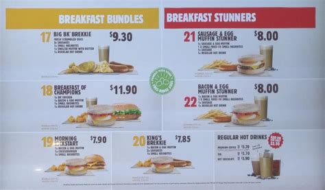 Burger King NZ Menu Prices