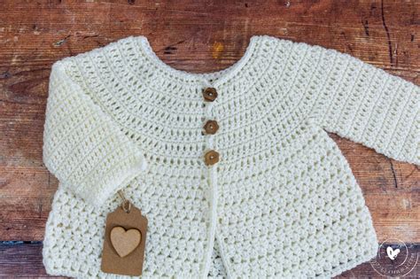 Crochet Baby Cardigan Pattern (The Ella Cardie) - Maisie and Ruth