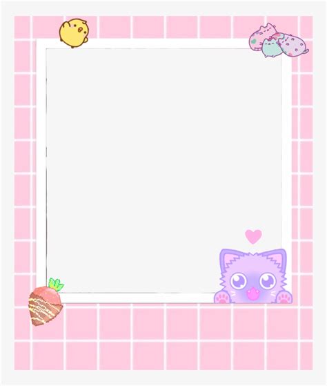 Kawaii Frame Png - Kawaii Cute Transparent Frames - Free Transparent ...