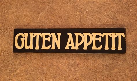 GUTEN APPETIT German Old World Kitchen Dining by ShabbySignShoppe