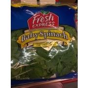 Fresh Express Baby Spinach: Calories, Nutrition Analysis & More | Fooducate
