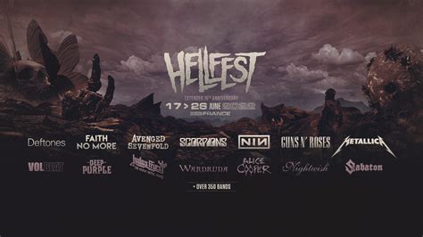 Cartel confirmado para el HELLFEST 2022, siete días y 350 bandas ...