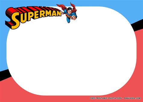 (FREE PRINTABLE) - Superman Birthday Party Kits Template | Superman birthday, Superman birthday ...