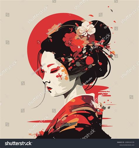 65.615 Geisha Illustration Images, Stock Photos, 3D objects, & Vectors ...