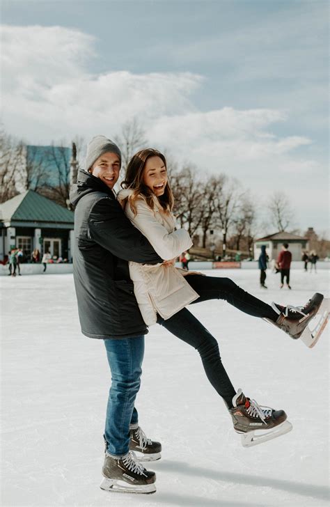 Ice Skating Engagement Session | Cute couple pictures, Cute couples ...