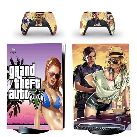 Grand Theft Auto GTA V Skin Sticker Decal For PS5 Digital Edition And ...