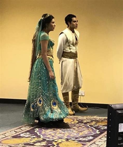 Behind the Scenes Of Aladdin Mena Massoud And Naomi Scott 💙 #aladdin | Aladdin film, Aladdin ...