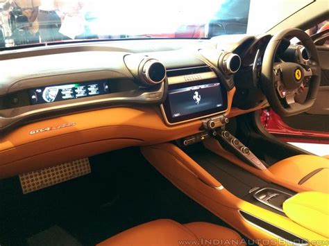 Ferrari GTC4Lusso India passenger side interior