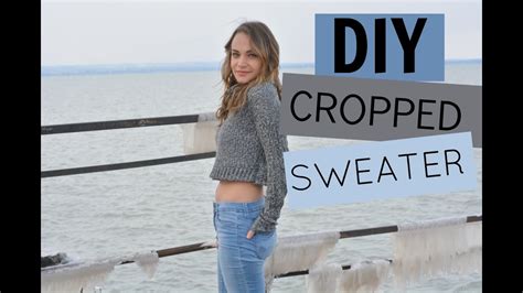 DIY Cropped Sweater (Sweatshirt) Tutorial | Back to School Outfit Ideas ...