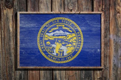 Nebraska state flag containing nebraska, nebraskan, and lincoln | Abstract Stock Photos ...