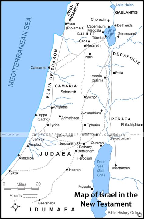 Charting Sacred Grounds: Explore the New Testament Era with Our Map of Israel | Kids Maps