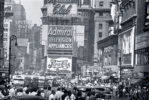 Billboards in Times Square - 1953