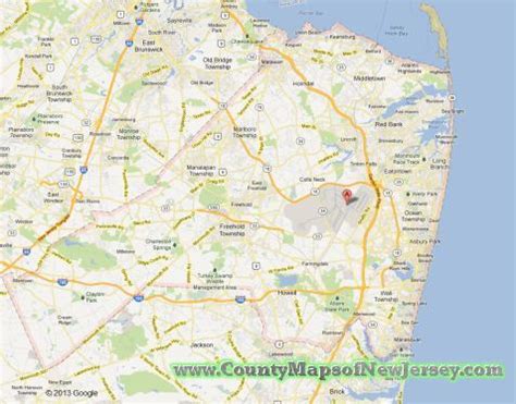 Monmouth County New Jersey Map