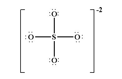 Lewis Structure Of Sulfate