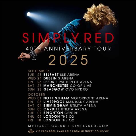 Simply Red 2024 Tour Dates - Carin Cosetta