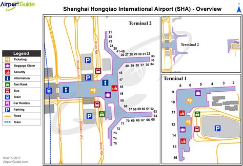 Shanghai - Shanghai Hongqiao International (SHA) Airport Terminal Map ...