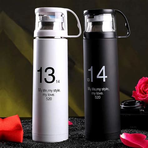 New Thermos Cup 350/ 500ml Termo Bottle Stainless Steel 12 hours Insulation Thermal Water Vacuum ...