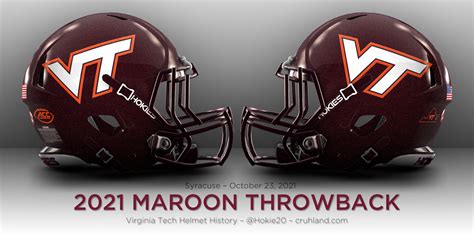 Virginia Tech Football Helmet History | cruhland.com