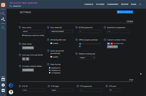 Rustadmin - Rust server RCON administration tool