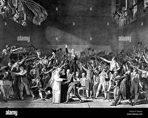 geography / travel, France, French Revolution 1789, Tennis Court Stock Photo, Royalty Free Image ...