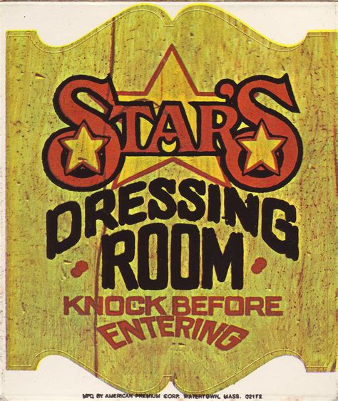 Door Sign Sticker - Star's Dressing Room Knock Before Ente… | Flickr