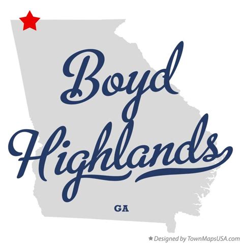 Map of Boyd Highlands, GA, Georgia