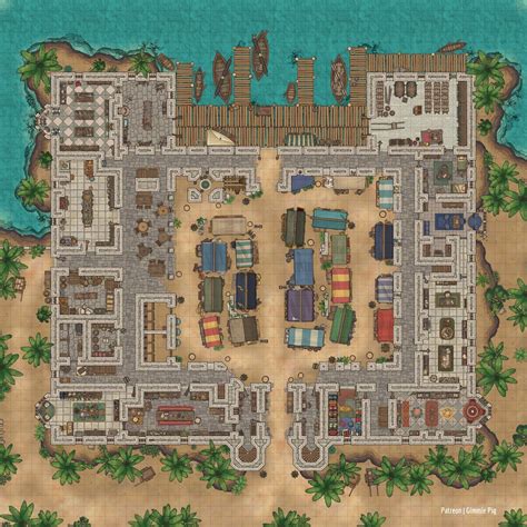 The Grand Bazaar [50 x 50] - A Free Map Pack : r/dungeondraft