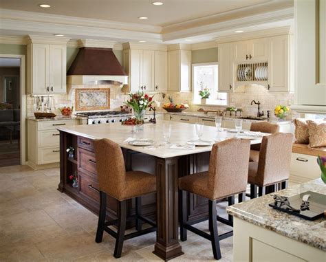 Kitchen Island with Table Attached | Extending kitchen island to a ...