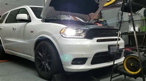 2018 Dodge Durango SRT8 w/Procharger P1SC - 8psi - Kooks LTH - VMS Custom Tuning 91 Octane - YouTube