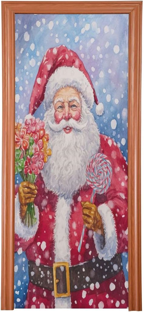 KOPIRIT Christmas Santa Claus Candies Door Cover Decorations Christmas ...