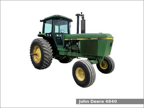 John Deere 4840 row-crop tractor: review and specs - Tractor Specs