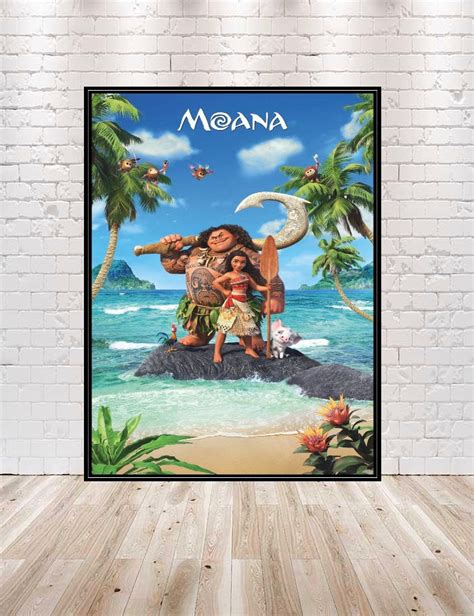 Moana Poster Island of Motunui Poster Disney Poster Disney Movie Poster Disney World Poster ...