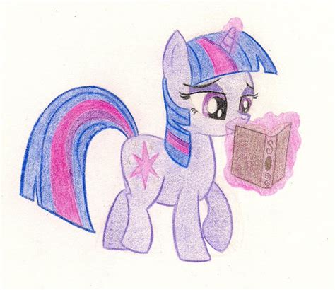 Twilight Sparkle loves her book by theairevolution on DeviantArt