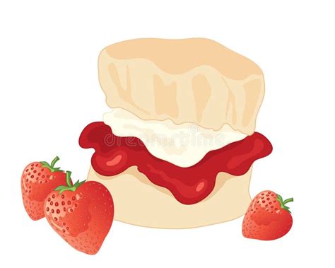 Jam Scone Stock Vector - Image: 42974179