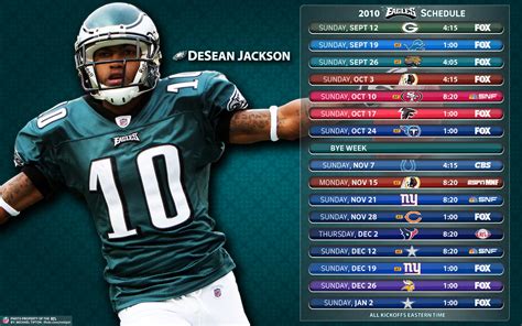2010 Philadelphia Eagles Schedule - DeSean Jackson | Flickr