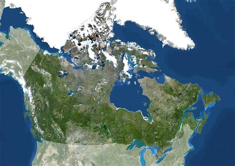 Canada, Satellite Image Photograph by Planetobserver