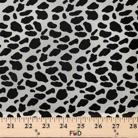 Dalmatian Spotted Print Chiffon Fabric 44/45" Wide 100% Polyester