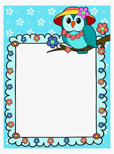 Cute Frames, Page Borders, Teacher Boards, Equation, - Cute Cartoon ...