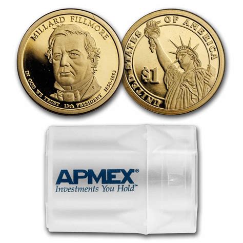 Buy 2010-S Millard Fillmore 20-Coin Presidential Dollar Roll PR | APMEX