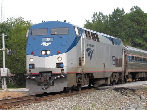 Amtrak P42DC #135 leading the Carolinian : trains