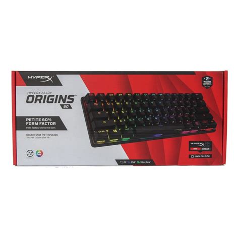 HyperX Alloy Origins 60 RGB Mechanical Gaming Keyboard - HyperX Red ...