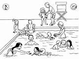 Swimming Coloring Pages  Best For Kids sketch template