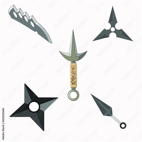 illustration vector graphic of Kunai, Kunai Hiraishin, chakura to knife ...