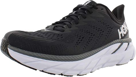 Amazon.com | Hoka One Clifton 7 Wide Mens Shoes Size 11.5, Color: Black ...