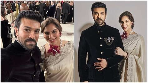 RRR actor Ram Charan's wife Upasana Kamineni ditches gown for the classic silk saree made from ...