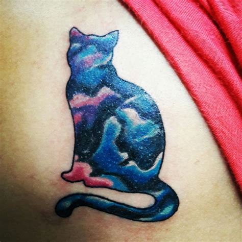 My new Galaxy cat tattoo | Cat tattoo, Dream tattoos, Tattoos