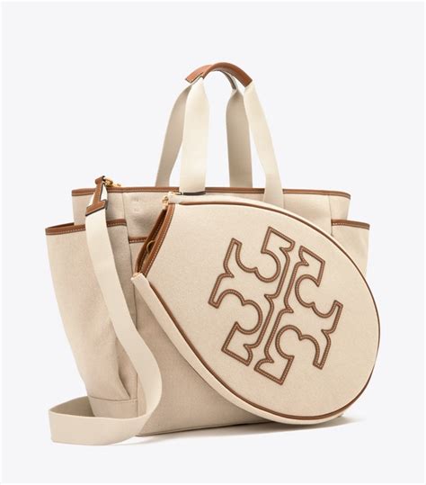 Two-Tone Canvas Tennis Tote: Women's Designer Tote Bags | Tory Sport