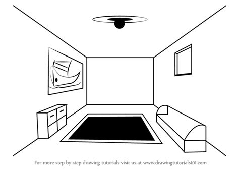 One Point Perspective Drawing Sofa | www.cintronbeveragegroup.com